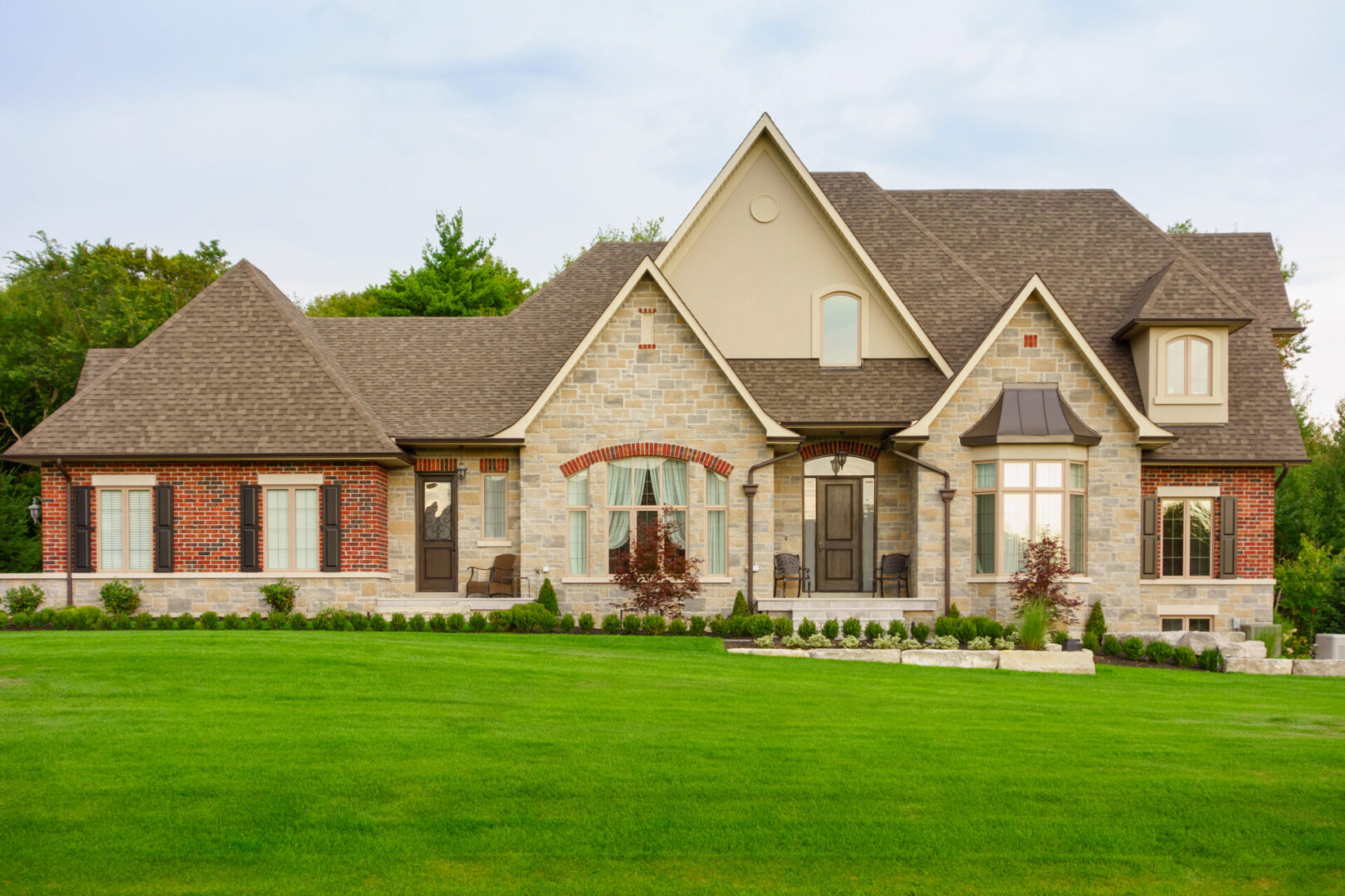 Spacious home with manicured front yard